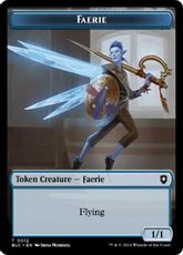 (012/038)《フェアリー+ファイレクシアン・ゴーレムトークン/Faerie+Phyrexian Golem Token》[BLC] 青/茶