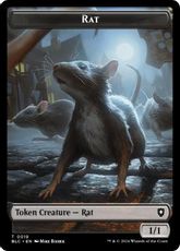 (019/029)《ネズミ+アライグマトークン/Rat+Raccoon Token》[BLC] 黒/緑