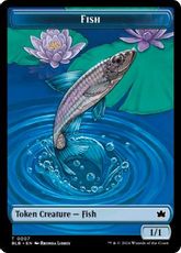 【Foil】(007)《魚トークン/Fish Token》[BLB] 青