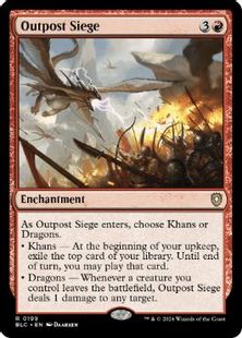 (199)《前哨地の包囲/Outpost Siege》[BLC] 赤R