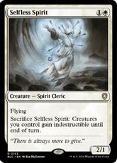 (153)《無私の霊魂/Selfless Spirit》[BLC] 白R