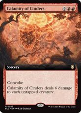 (057)■拡張アート■《燃えがらの災厄/Calamity of Cinders》[BLC] 赤R