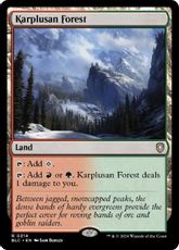 (314)《カープルーザンの森/Karplusan Forest》[BLC] 土地R