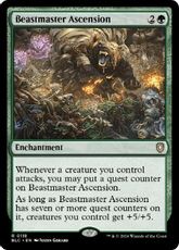 (118)《獣使いの昇天/Beastmaster Ascension》[BLC] 緑R