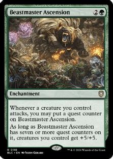 (118)《獣使いの昇天/Beastmaster Ascension》[BLC] 緑R