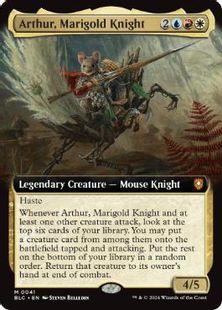 (041)■拡張アート■《マリーゴールドの騎士、アーサー/Arthur, Marigold Knight》[BLC] 金R