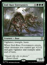 (214)《終末の祟りの先陣/End-Raze Forerunners》[BLC] 緑R