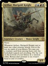 【Foil】(005)《マリーゴールドの騎士、アーサー/Arthur, Marigold Knight》[BLC] 金R