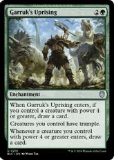 (219)《ガラクの蜂起/Garruk's Uprising》[BLC] 緑U