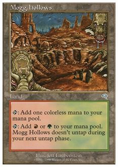 《モグのうろ穴/Mogg Hollows》[BRB] 土地U