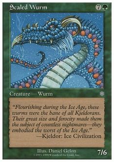 《甲鱗のワーム/Scaled Wurm》[BRB] 緑C