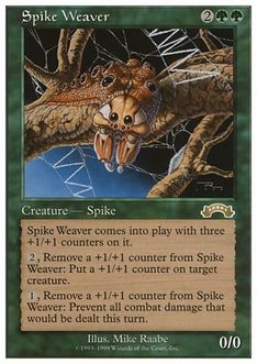 《スパイクの織り手/Spike Weaver》[BRB] 緑R
