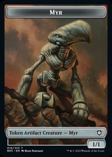 (010/013)《マイア+霊気装置トークン/Myr+Servo token》[BRC] 茶/茶
