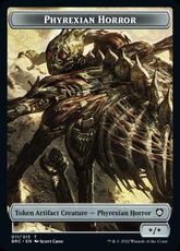 (011/013)《ファイレクシアン・ホラー+霊気装置トークン/Phyrexian Horror+Servo token》[BRC] 茶/茶