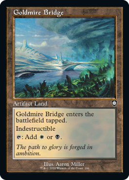 (186)■旧枠■《黄金沼の橋/Goldmire Bridge》[BRC-BF] 土地C