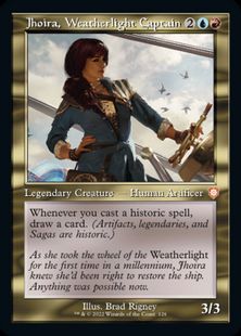 (126)■旧枠■《ウェザーライトの艦長、ジョイラ/Jhoira, Weatherlight Captain》[BRC-BF] 金R