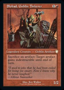 (118)■旧枠■《ゴブリンの修繕屋スロバッド/Slobad, Goblin Tinkerer》[BRC-BF] 赤R