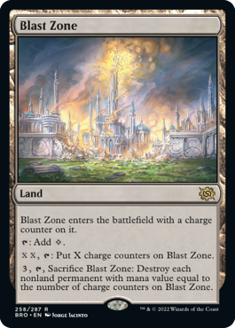 (258)《爆発域/Blast Zone》[BRO] 土地R