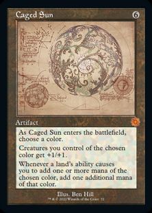 【ダブルレインボウ・Foil】(072)■設計図■《かごの中の太陽/Caged Sun》(シリアル入り)[BRR] 茶R