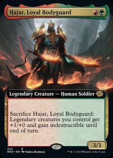 (354)■拡張アート■《忠実な護衛、ハジャール/Hajar, Loyal Bodyguard》[BRO-BF] 金R