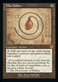 【Foil】(098)■設計図■《モックス・アンバー/Mox Amber》[BRR] 茶R