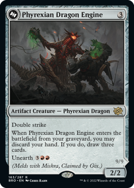 《ファイレクシアのドラゴン・エンジン/Phyrexian Dragon Engine》/《ファイレクシアに下りし者、ミシュラ/Mishra, Lost to Phyrexia》[BRO] 茶R