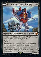 【Foil】(005)《力を欲する者、スタースクリーム/Starscream, Power Hungry》/《シーカーの隊長、スタースクリーム/Starscream, Seeker Leader》[BOT] 黒R