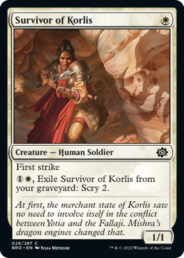 (028)《コーリスの生存者/Survivor of Korlis》[BRO] 白C