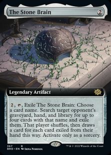 【Foil】(367)■拡張アート■《石の脳/The Stone Brain》[BRO-BF] 茶R