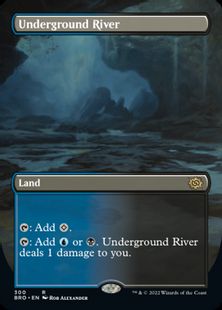 (300)■ボーダーレス■《地底の大河/Underground River》[BRO-BF] 土地R