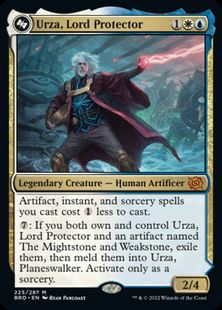【Foil】(225)《護国卿、ウルザ/Urza, Lord Protector》/《プレインズウォーカー、ウルザ/Urza, Planeswalker》[BRO] 金R