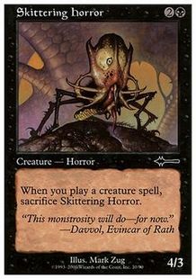《走り回る怪物/Skittering Horror》[BTD] 黒C