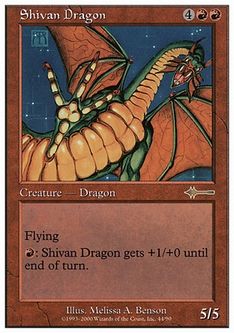 【Foil】 旧枠 《シヴ山のドラゴン/Shivan Dragon》(ヒストリー 