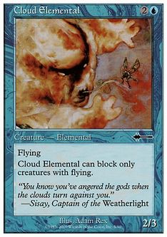 《雲の精霊/Cloud Elemental》[BTD] 青C
