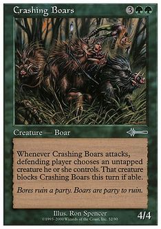 《突っ走る猪/Crashing Boars》[BTD] 緑U