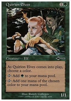 《クウィリーオン・エルフ/Quirion Elves》[BTD] 緑C