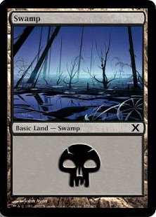 【Foil】(372)《沼/Swamp》[10ED] 土地