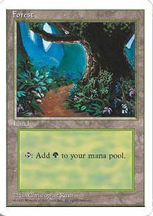(A)《森/Forest》[4ED] 土地