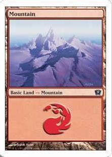 【Foil】(344)《山/Mountain》[9ED] 土地