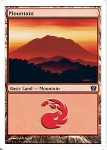 【Foil】(345)《山/Mountain》[9ED] 土地