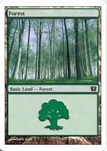 【Foil】(350)《森/Forest》[9ED] 土地
