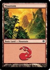 【Foil】(245)《山/Mountain》[ALA] 土地