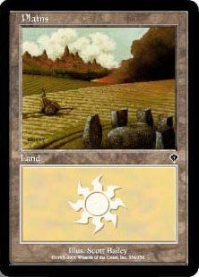 【Foil】(334)《平地/Plains》[INV] 土地