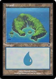 【Foil】(338)《島/Island》[INV] 土地
