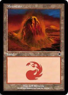 【Foil】(344)《山/Mountain》[INV] 土地