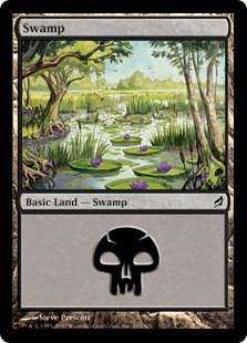 【Foil】(293)《沼/Swamp》[LRW] 土地