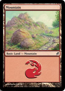 【Foil】(297)《山/Mountain》[LRW] 土地