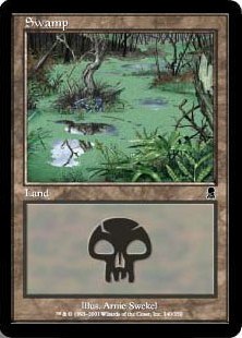 【Foil】(340)《沼/Swamp》[ODY] 土地