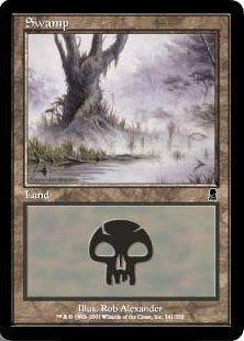 【Foil】(341)《沼/Swamp》[ODY] 土地