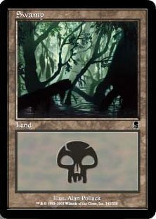 【Foil】(342)《沼/Swamp》[ODY] 土地